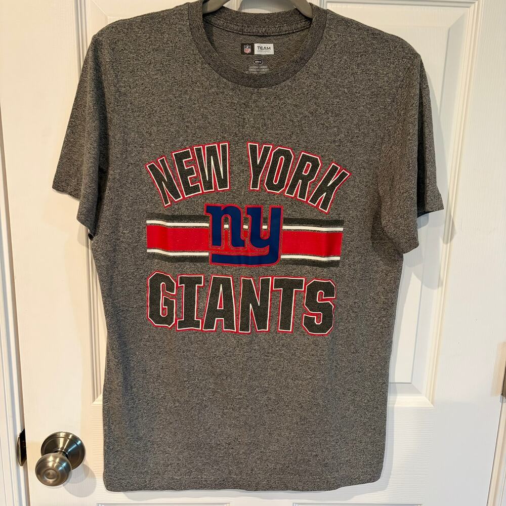 NFL Team Apparel New York Giants Tee Gray Medium